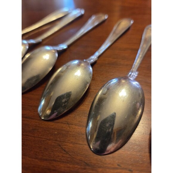 Gense ALP 45GR GEN4 Five O'Clock Spoons 5 1/8" Silverplate Lot of 6 - Picture 12 of 16